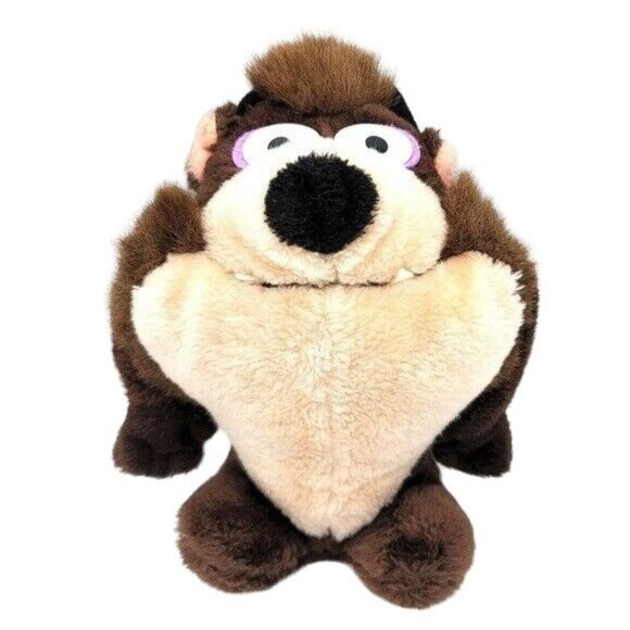Warner Brothers Taz Plush Brown 9" Cartoon Stuffed Animal Toy 1971 Vintage - Picture 1 of 11
